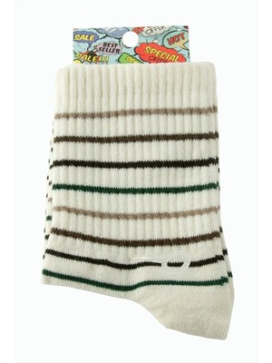 Zenvia Çizgili Kolej Çorap 8*28