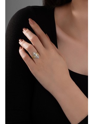 Spossy Silver Jewelry Taşlı Elegant Tasarım Yüzük