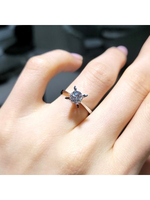 I'm Diamond Pırlanta 0,72 Ct Hrd Sertifikalı Badem Tırnak Tektaş Yüzük