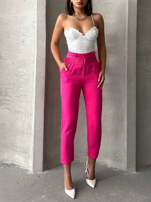 Shoplet Kemerli Havuç Pantolon