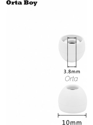 Kulaklık Silikonu Samsung Uyumlu-Orta 10MM