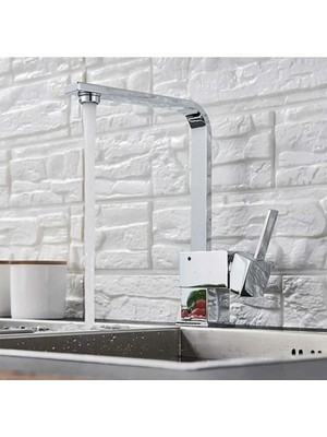 Moonshop Kiev Mix Kuğu Kare Mutfak Evye Lavabo Bataryası 5 Yıl Garantili