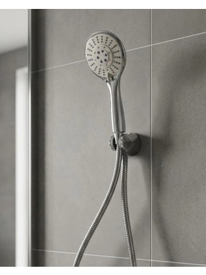 Balkan Grup Çok Fonksiyonlu El Duşu Başlığı Spiral Hortumlu Dayanıklı Duş Seti