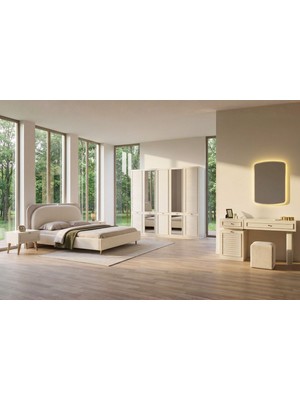 Doressa Hella 5 Kapılı 2 Aynalı  Yatak Odası Takımı
