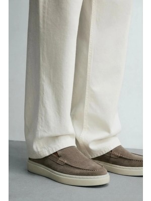 Antioch Vizon Dikişli Burunlu Süet Deri Makosen