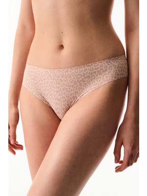 Penti Pembe Leoparlı Slip Külot