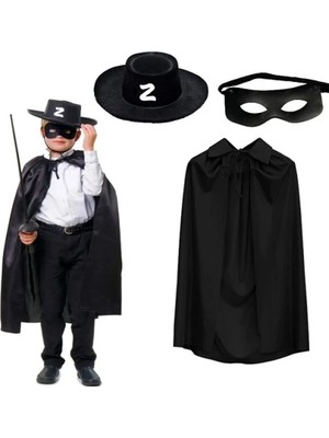 Pelerin Şapkası Maske Seti Çocuk Boy
