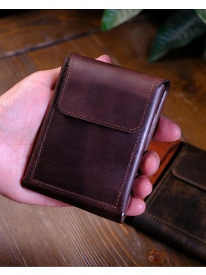 Eonaks King - Ince Tasarım Hakiki Gerçek Deri Cüzdan ve Kartlık