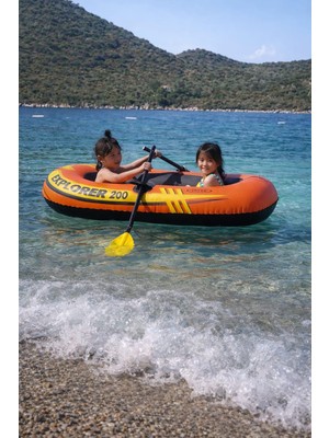Toha Intex Explorer 200 Şişme Bot 2 Kişilik Kürek & Şişirme Pompası Set 185X94 cm 95 kg Kapasiteli