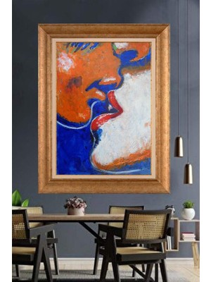 Giyense Altın Çerçeveli Dekoratif Paspartulu Tablo ZR2874