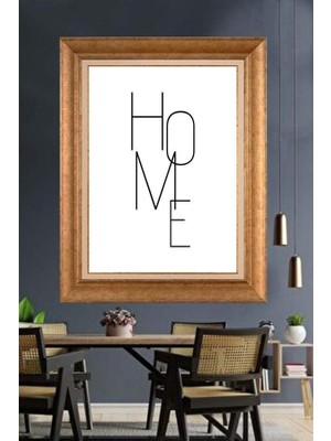 Giyense Altın Çerçeveli Dekoratif Paspartulu Tablo ZR2646