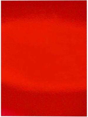 Sahra Metalik Fon Kartonu 50X70 Kırmızı Rulo Şeklinde - 6 Adet