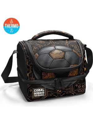 Coral High Kids Futbol Desenli Thermo Iki Katlı Beslenme Çantası 37208