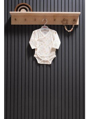 MiaBaby Pear Jakarlı Theme Kruvaze Badi 0-3/9-12 Ay