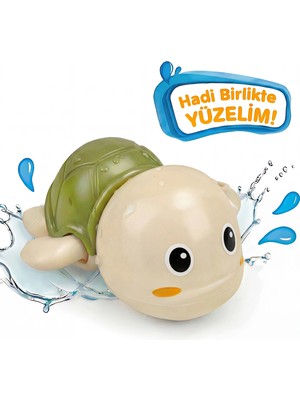 Bbsky Banyo Oyuncak Seti - Kurmalı Yüzen Kaplumbağalar - Pil Gerektirmez, 18+ Ay Eğitici Su Oyuncağı - Bebek & Çocuk Bayram Hediyesi