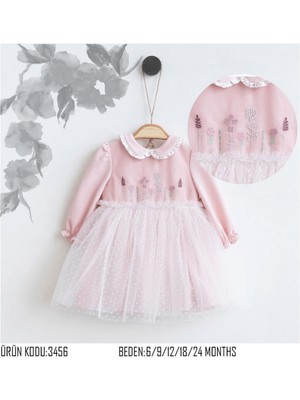 Miomini Gül Kurusu Çiçek Buketi Elbise Gül Kurusu