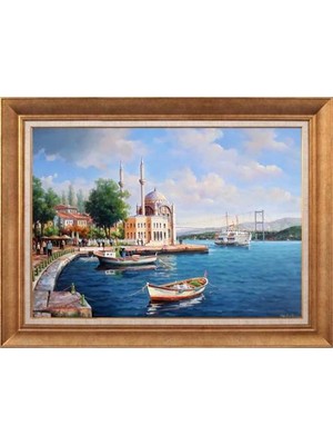 Giyense Altın Çerçeveli Dekoratif Paspartulu Tablo NYY23