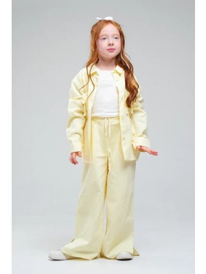 Loco Loco Kız  Çocuk 1067 Gabardin Ceket Pantolon Takım