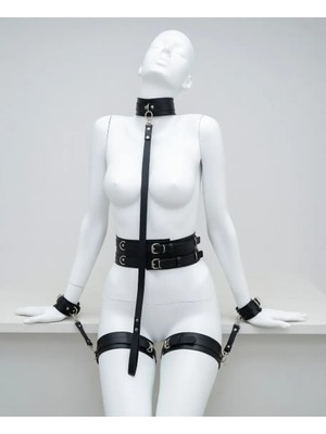 Luna Vanessa Body Deri Iç Çamaşırı Takımı -2116-AYS-TK-XL