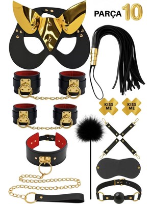 Luna Vanessa Esaret Deri Iç Çamaşırı Takımı -4021-AYS-TK-XL