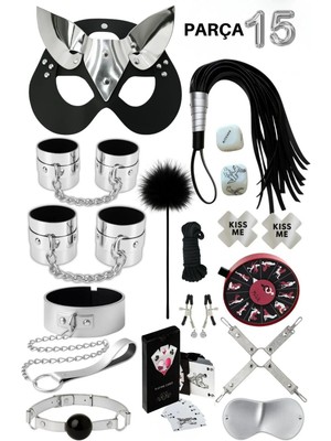 Luna Vanessa Yılbaşına Özel Esaret Deri Iç Çamaşırı Takımı -4040-YLBS-TK-M