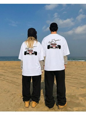 Azura Club Ayrton Senna Baskılı Unisex T-Shirt