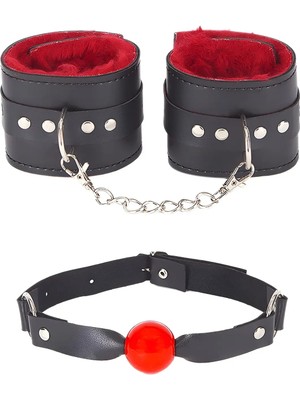 Luna Vanessa Yılbaşına Özel Esaret Deri Iç Çamaşırı Takımı -6017-YLBS-TK-XL