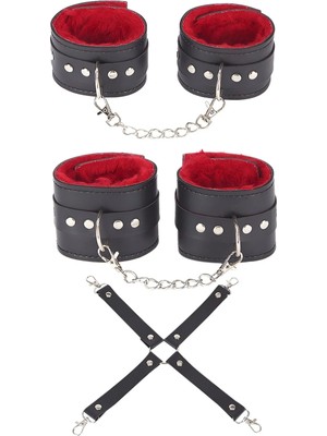 Luna Vanessa Sevgililer Günü Esaret Deri Iç Çamaşırı Takımı -6028-SVGI-TK-M