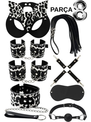 Luna Vanessa Esaret Deri Iç Çamaşırı Takımı -4002-AYS-TK-L