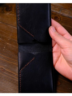 Eonaks Lord- Ince Tasarım Hakiki Gerçek Deri Cüzdan ve Kartlık