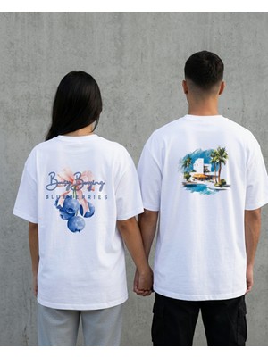 Azura Club Santorini Baskılı Unisex T-Shirt