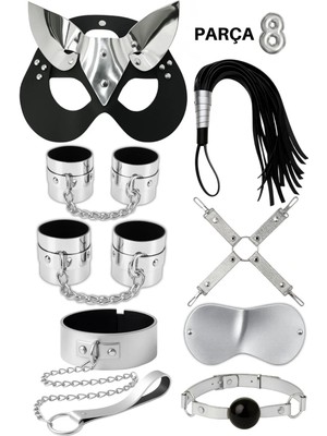 Luna Vanessa Çeyiz Için Esaret Deri Iç Çamaşırı Takımı -4038-CYZ-TK-XS