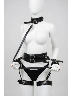 Luna Vanessa Çeyiz Için Body Deri Iç Çamaşırı Takımı -2174-CYZ-TK-L