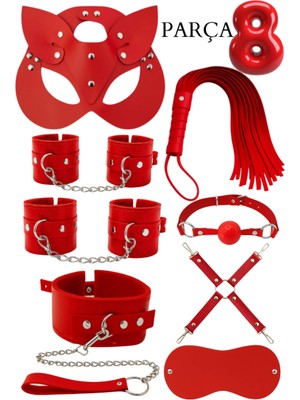 Luna Vanessa Çeyiz Için Esaret Deri Iç Çamaşırı Takımı -4008-CYZ-TK-XL