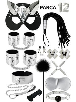 Luna Vanessa Sevgililer Günü Esaret Deri Iç Çamaşırı Takımı -4030-SVGI-TK-L