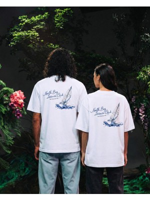 Azura Club Yelkenli Baskılı Unisex T-Shirt