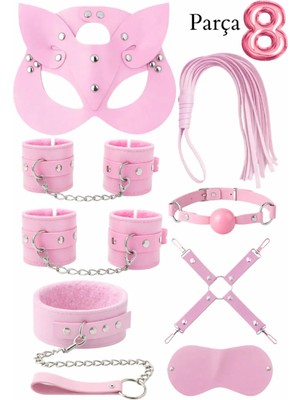 Luna Vanessa Yılbaşına Özel Esaret Deri Iç Çamaşırı Takımı -4031-YLBS-TK-S