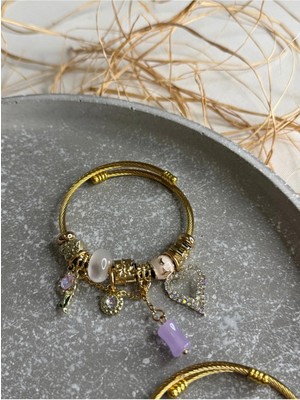 Gold Kalpli Nazar Bonculuk Bileklik