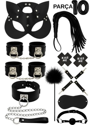 Luna Vanessa Çeyiz Için Esaret Deri Iç Çamaşırı Takımı -4019-CYZ-TK-L