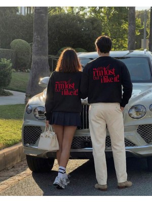Azura Club I'm Lost Baskılı Unisex Sweatshirt