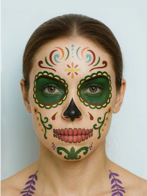 Parti Adresi Cadılar Bayramı Yüz Dövmesi Halloween Parti Aksesuarı Dövme
