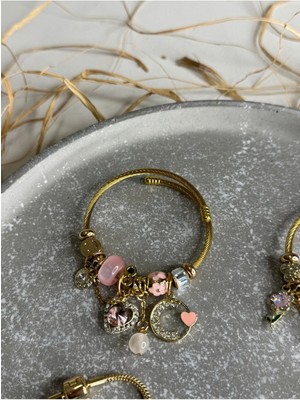 Gold Kalpli Nazar Bonculuk Bileklik