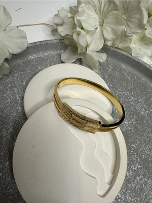 Kaburga Model Çelik Kelepçe Bileklik