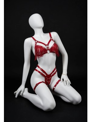 Luna Vanessa Body Deri Iç Çamaşırı Takımı -2137-AYS-TK-XL