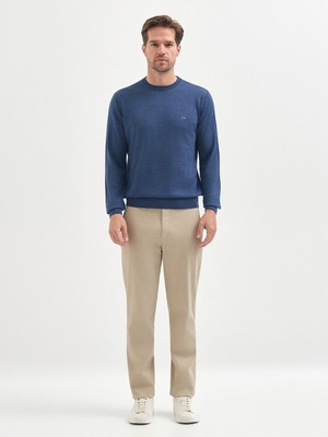 Karaca Indigo Yün Karışımlı Triko Kazak