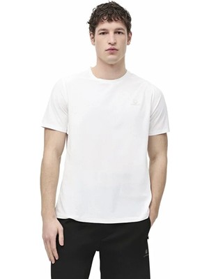 Lumberjack James 11-PRF-411 0 Yaka Erkek Tshirt - Beyaz