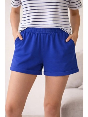 Zeyland %100 Pamuk Cepli Kadın Şort 171