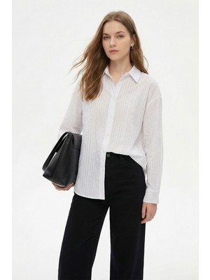 Rays Beyaz Çizgi Detay Gömlek 7517