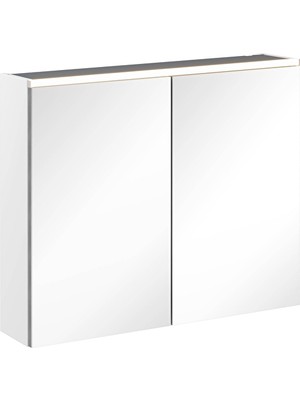 Vitra Core Dolaplı Üstten Aydınlatmalı Ayna, 80 Cm, Mat Beyaz 67610