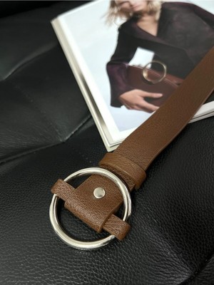 Fiori Halka Tokalı Basic Kadın Pantolon Kemeri, Ceket Kemeri, Elbise Kemeri, Gömlek Kemeri